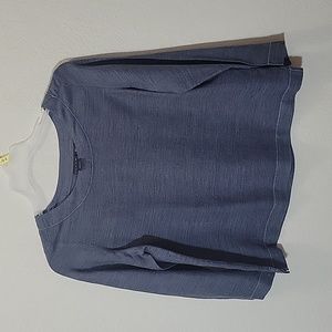 Gently Used Gray Long Sleeve Linen Top